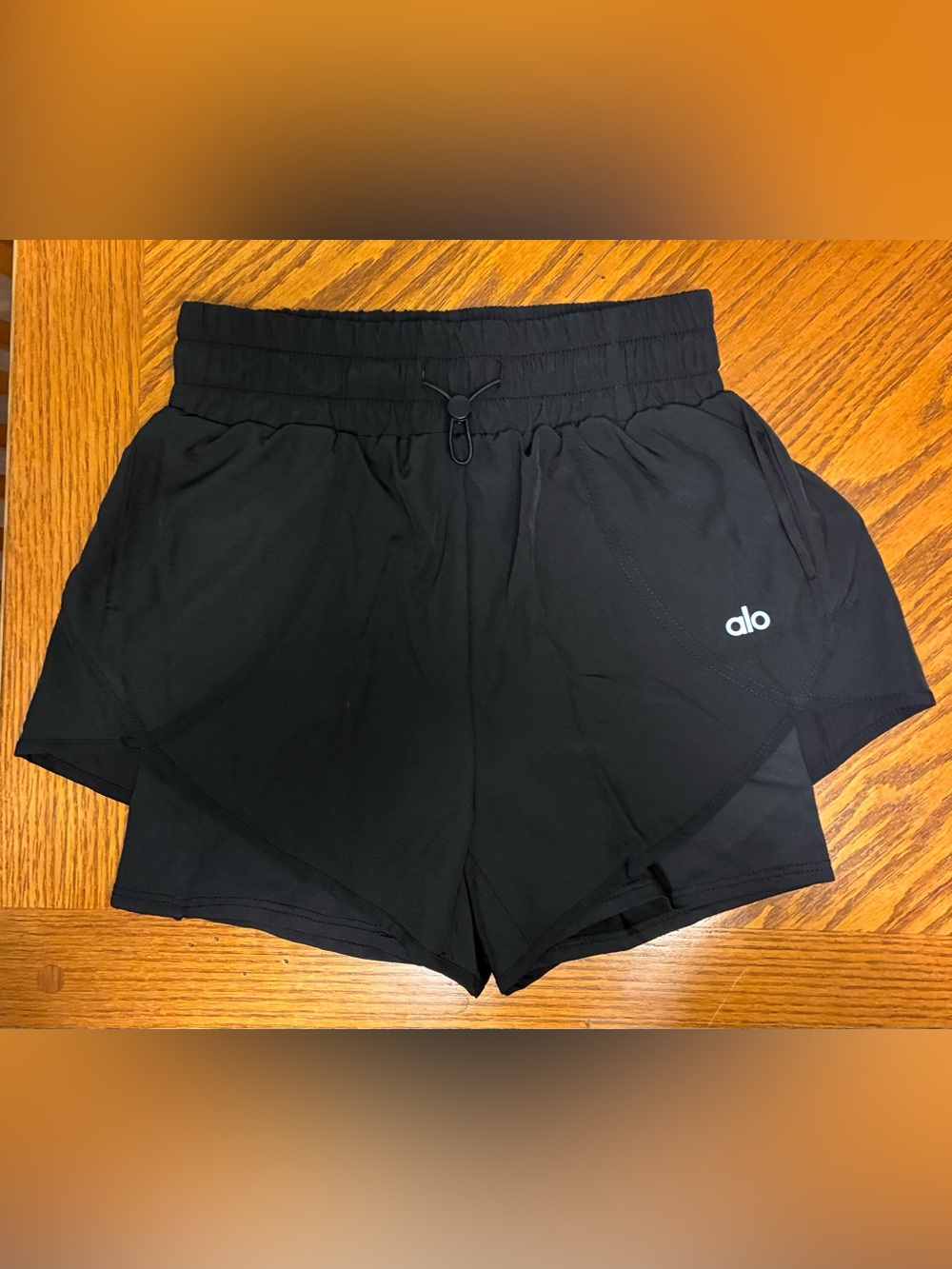 ALO Yoga Black Men's Athletic Shorts with Drawcord Waist